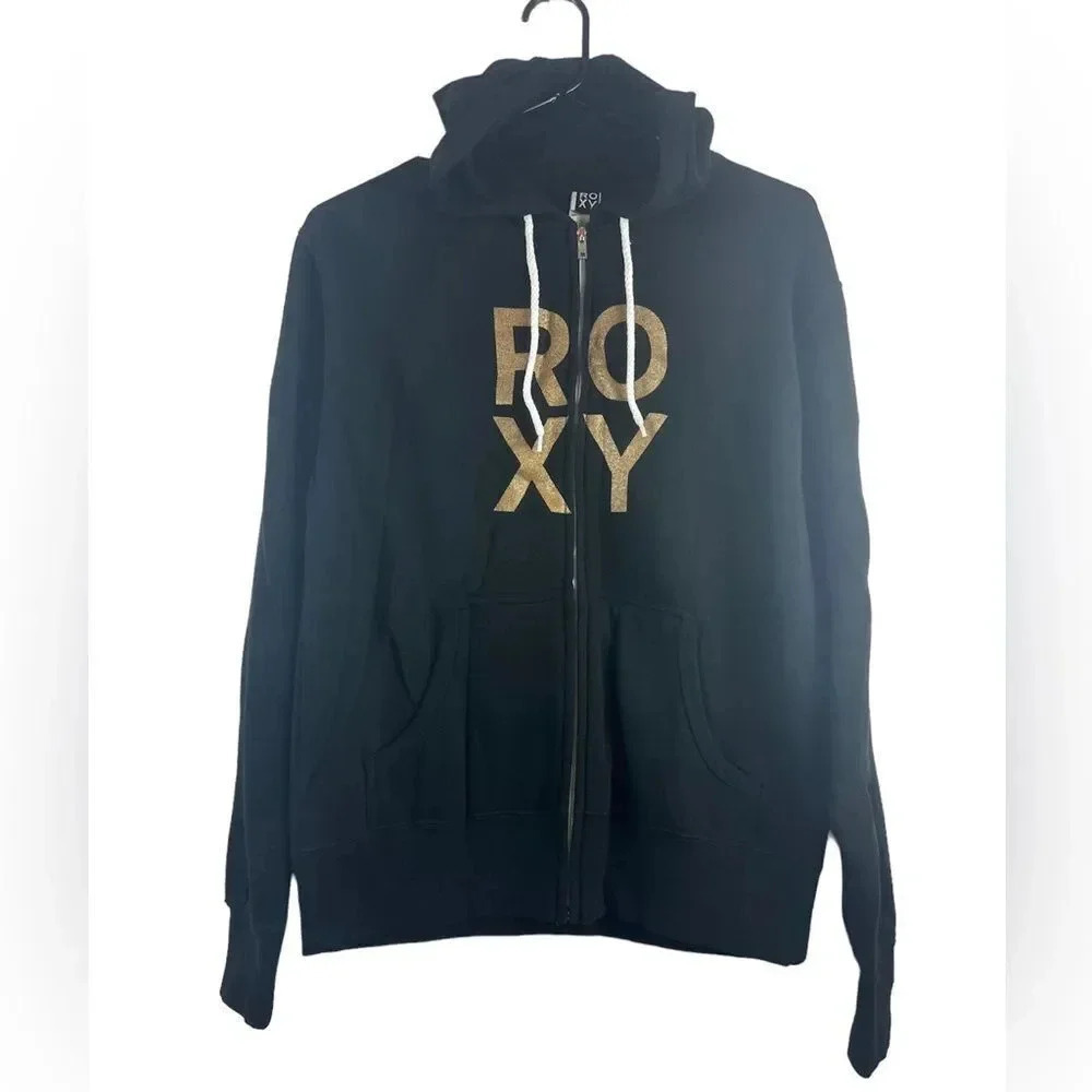 Roxy Proud 2 Full-Zip Hoodie Black Jacket New - Picture 4 of 16
